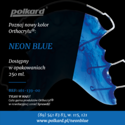 Płyny Orthocryl® - świat kolorowych akryli teraz także w barwie NEON BLUE